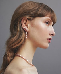 【WEB限定】【les bonbon (ル ボンボン)】cocoon pearl hook pierce PK