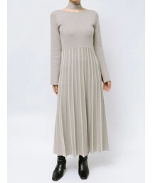 LAGUNAMOON | ストライプフレアニットワンピース(ワンピース)