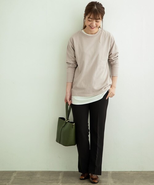 URBAN RESEARCH Sonny Label（アーバンリサーチサニーレーベル）の「センタープレスフレアパンツ（その他パンツ・レディース・オレンジ/オフ/ブラック・36/38）」の11枚目の写真