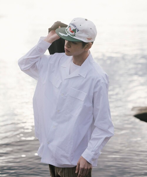 URBAN RESEARCH（アーバンリサーチ）の「THE DAY　OPEN COLLAR SHIRT（シャツ/ブラウス・メンズ・BLACK/BROWN/WHITE・1/2）」の6枚目の写真