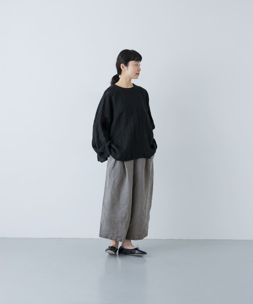 かぐれ（カグレ）の「MITTAN　起毛大麻ワイドパンツ（その他パンツ・レディース・薄炭・2）」の9枚目の写真