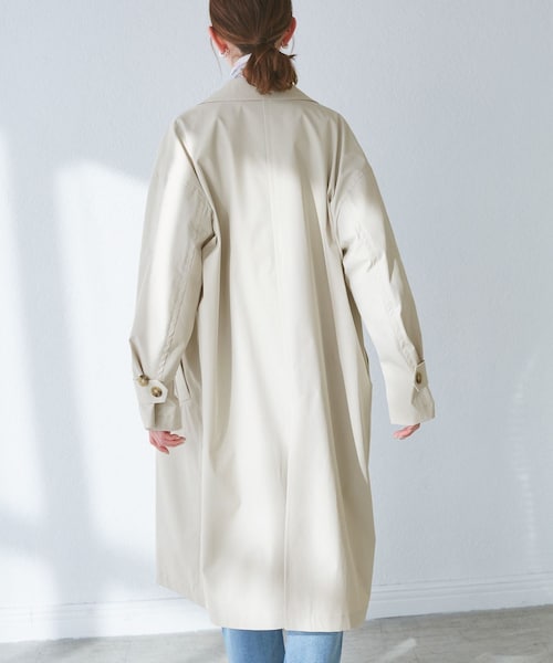 ROPE' PICNIC（ロペピクニック）の「【撥水・花粉ガード】ステンカラーコート/スプリングコート（ステンカラーコート・レディース・ベージュ/ベージュ系/ネイビー・36/38）」の12枚目の写真
