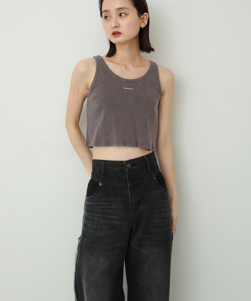 SENSE OF PLACE by URBAN RESEARCH（センスオブプレイスバイアーバンリサーチ）の「プレートピグメントタンクトップ（タンクトップ・レディース・PINK/OFF WHITE/GRAY・COMPACT/one）」の17枚目の写真