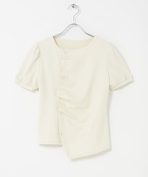 KBF | アシメトリーデザインカットソー(Tシャツ/カットソー)