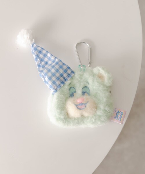 SMELLY（スメリー）の「『WEB/一部店舗限定』NEONMOON　Sleepy Teddy Pouch（ポーチ・レディース・MNT/PNK/PPL/BRN/IVO・-）」の3枚目の写真