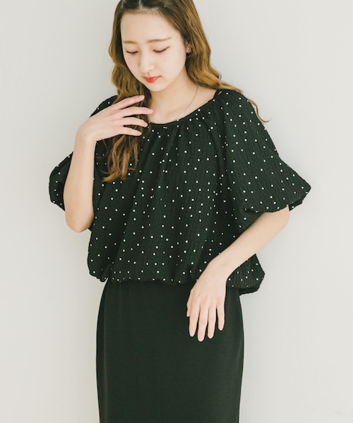 ITEMS URBANRESEARCH（アイテムズ アーバンリサーチ）の「バルーントップス×スカートセット（セットアップ・レディース・BLK/OFF・FREE）」の12枚目の写真