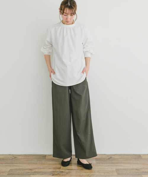 ITEMS URBANRESEARCH（アイテムズ アーバンリサーチ）の「ハイネックブラウス（シャツ/ブラウス・レディース・SRP/BLK/OFF・FREE）」の8枚目の写真