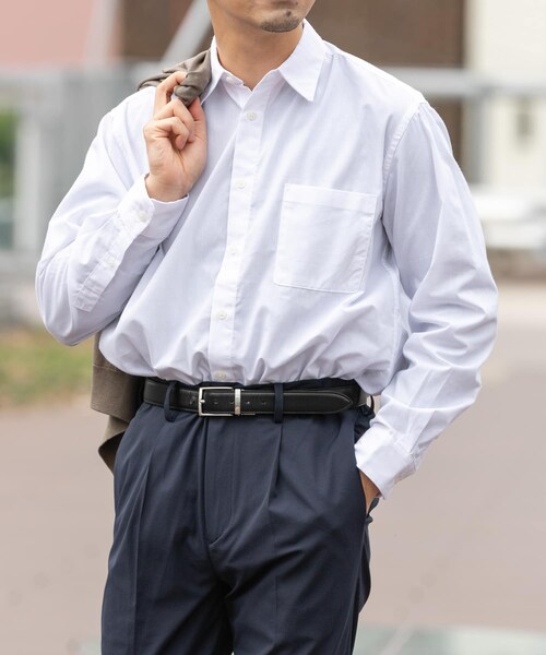 URBAN RESEARCH ROSSO(アーバンリサーチロッソ)の「『抗菌 / 防臭』『XLサイズあり』アーバンリラックスブロードレギュラーカラーシャツ(シャツ/ブラウス・メンズ・WHITE/NAVY/BROWN/KHAKI/CHARCOAL/STRIPE/CHECK・S/M/L/XL)」の9枚目の写真