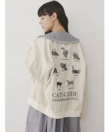 merry jenny | 猫図鑑ブルゾン(ブルゾン)