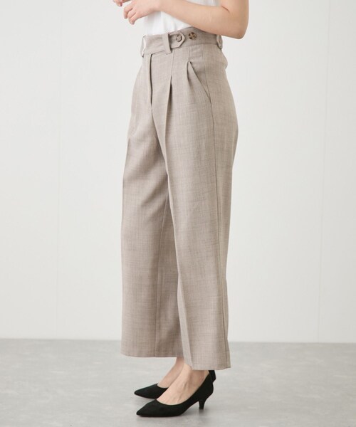 Jayro（ジャイロ）の「リネンライクパンツ（スラックス・レディース・グレー/ベージュ・M）」の6枚目の写真