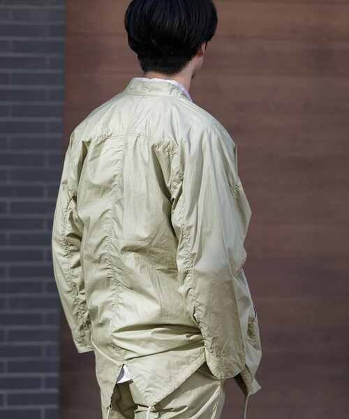 URBAN RESEARCH（アーバンリサーチ）の「コーティングタイプライターレイバーシャツ∴（ミリタリージャケット・メンズ・KHAKI/CHARCOAL・S/M/L）」の16枚目の写真