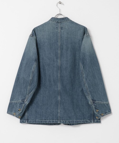 URBAN RESEARCH（アーバンリサーチ）の「new basic 10oz DENIM STAND COVERALL（カバーオール・メンズ・BLACK/INDIGO・M/L）」の22枚目の写真