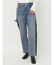 Ungrid | フェイクレザードッキングデニム(デニムパンツ)