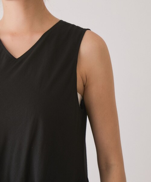 Jayro（ジャイロ）の「ティアードノースリーブフレアワンピース（ワンピース・レディース・ブラック/ダークブラウン/ネイビー・M）」の16枚目の写真