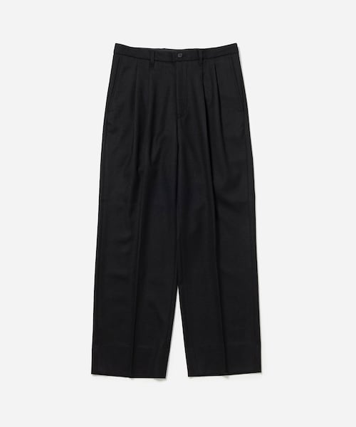 WOOL SAXONY 2TUCK SLACKS