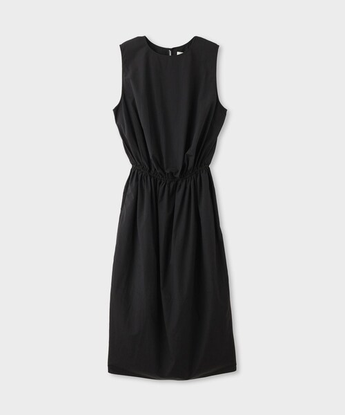 ROPE'(ロペ)の「【一部店舗限定】【REALM(レルム)】COTTON TAFFETA COLOR-BLOCKED DRESS|切り替えワンピース(ワンピース・レディース・ブラック/カーキ・38)」の6枚目の写真