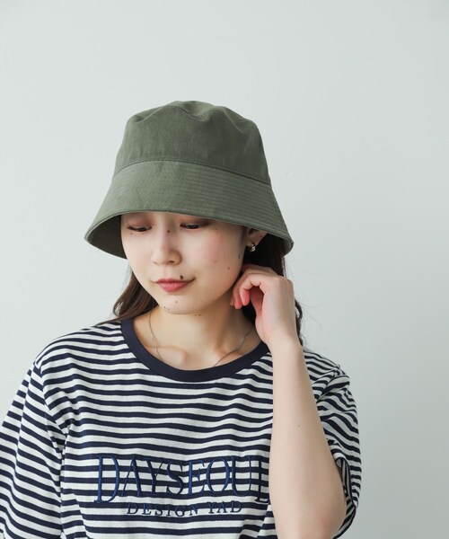 SENSE OF PLACE by URBAN RESEARCH（センスオブプレイスバイアーバンリサーチ）の「『ユニセックス』ツイルバケットハット（ハット・メンズ・BLACK/L.BEIGE/L.KHAKI・one）」の3枚目の写真