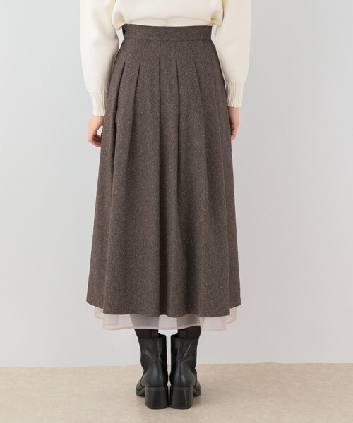 URBAN RESEARCH ROSSO（アーバンリサーチロッソ）の「F by ROSSO　ツイードライクフレアスカート（スカート・レディース・C/GRAY ST/BROWN・36/38）」の13枚目の写真
