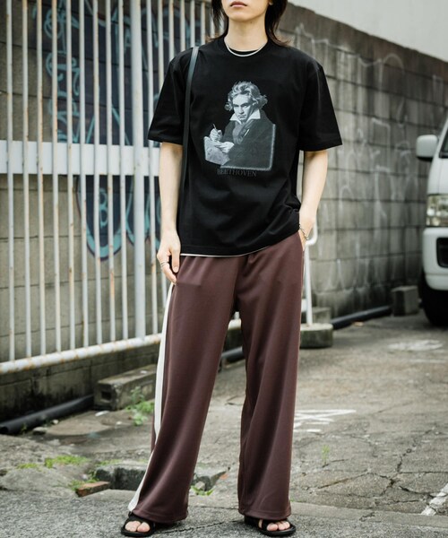 SENSE OF PLACE by URBAN RESEARCH(センスオブプレイスバイアーバンリサーチ)の「ヴィンテージライクTシャツ(ベートーヴェン)(Tシャツ/カットソー・メンズ・WHITE/BLACK/L.GRAY/YELLOW・M/L)」の19枚目の写真