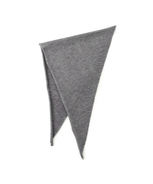 VIS（ビス）の「トライアングルニットスカーフ（バンダナ/スカーフ・レディース・グレー/ベージュ・F）」の8枚目の写真