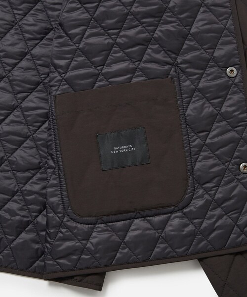 Saturdays NYC（サタデーズ ニューヨークシティ ）の「Flores Lightweight Quilted Jacket（ダウンジャケット/コート・メンズ・ブラック・L/M/S/XL）」の9枚目の写真