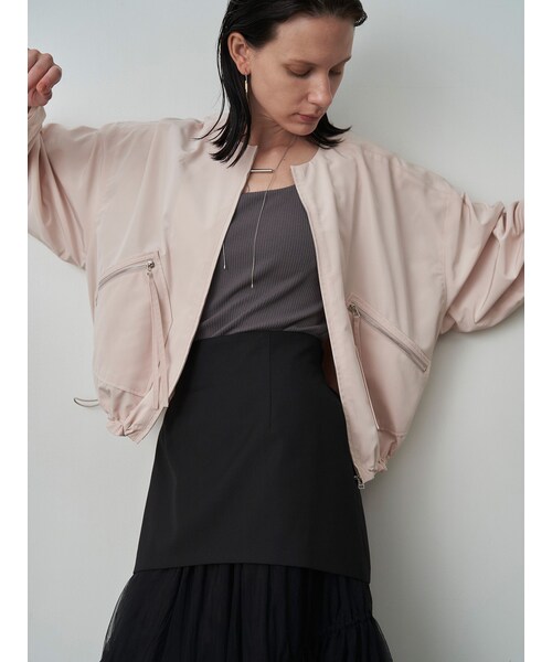 ELENDEEK（エレンディーク）の「SQUARE NECK PAD TANK TOP（Tシャツ/カットソー・レディース・オフホワイト/ライトグレー/グレー/ブラック/ピンク/イエロー/ネイビー/パープル/ブラウン/ベージュ・F）」の19枚目の写真