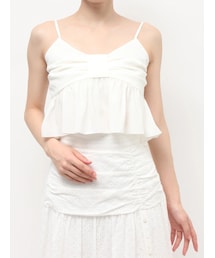 RESEXXY | リボンペプラムキャミ 【セットアップ着用可能】(キャミソール)