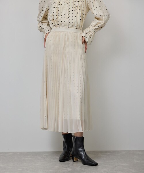 ROPE'（ロペ）の「スクエアドットプリントププリーツスカート（スカート・レディース・キナリ・36/38）」の10枚目の写真