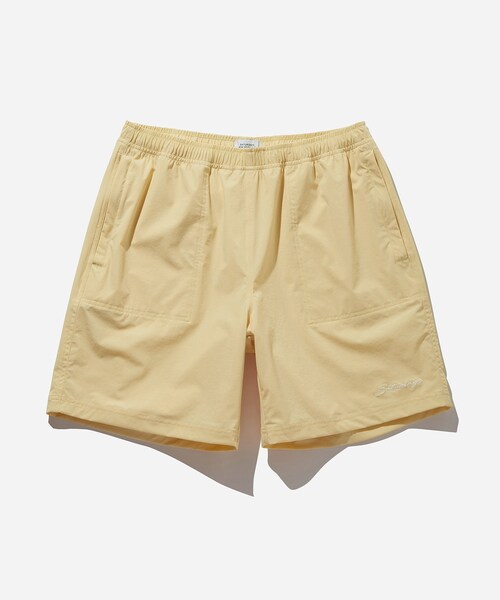 Saturdays NYC(サタデーズ ニューヨークシティ )の「TYLER STRETCH SHORT(水着・レディース・ベージュ/ピンク・L/M/S/XL/XS)」の1枚目の写真