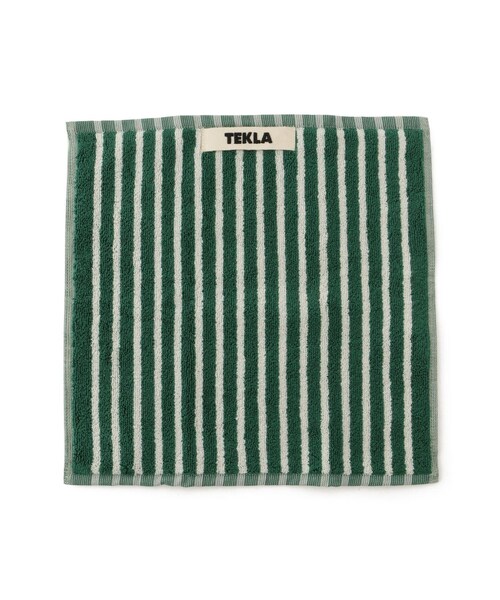 ADAM ET ROPE'(アダムエロペ)の「【J'aDoRe・店舗限定】【TEKLA】Terry Towels Striped (Washcloth)(ハンカチ/ハンドタオル・レディース・グリーン系/ネイビー系/ブラウン系・F)」の3枚目の写真
