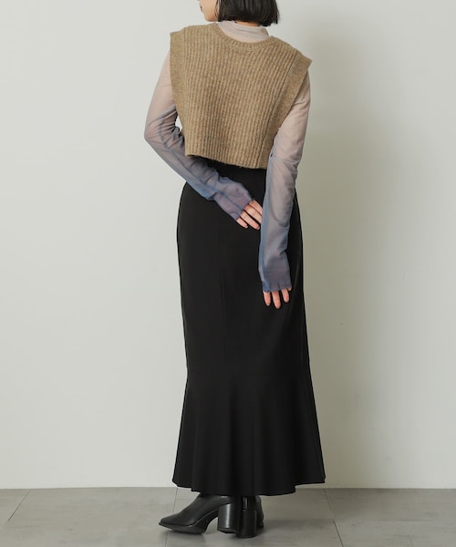 SENSE OF PLACE by URBAN RESEARCH(センスオブプレイスバイアーバンリサーチ)の「ストレッチハイウエストマーメイドスカート(スカート・レディース・GREEN/BLACK/GREIGE/MOCHA・XS/S/M/L/TALL)」の21枚目の写真