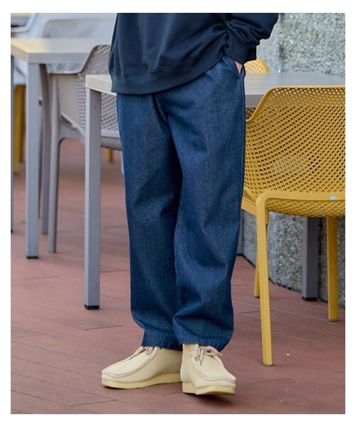 nissen（ニッセン）の「総ゴムワイドテーパードパンツ【大きいサイズ有】（パンツ・メンズ・オフホワイト/デニム/ベージュ/ネイビー/黒・M/L/LL/3L/4L/5L/6L/8L/10L）」の4枚目の写真