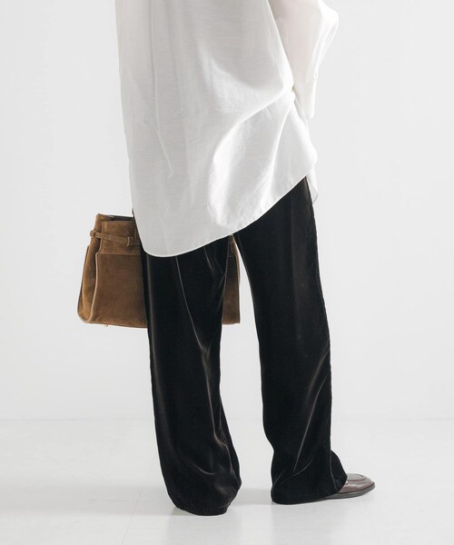 URBAN RESEARCH(アーバンリサーチ)の「サイドラインベロアイージーパンツ(その他パンツ・レディース・BROWN/BLACK・36/38)」の19枚目の写真