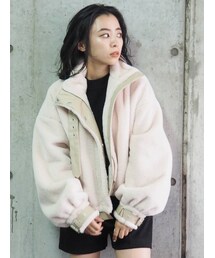 EVRIS | フェイクファーショートブルゾン(ブルゾン)