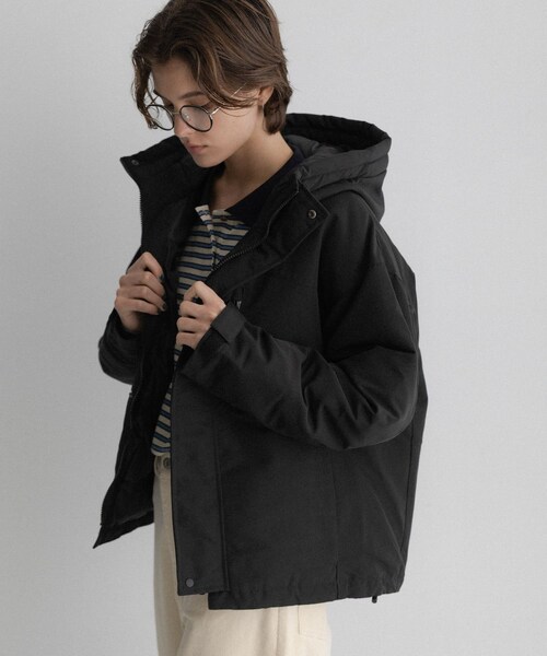 URBAN RESEARCH Sonny Label（アーバンリサーチサニーレーベル）の「フーディーダウンジャケット（その他アウター・レディース・アイボリー/ブラック/グレージュ/オリーブ・Free）」の15枚目の写真