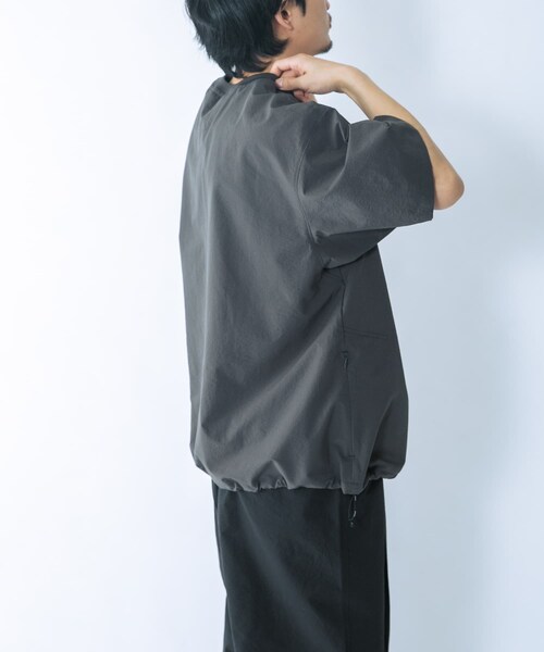 EKAL（エカル）の「DOT AIR SHORT-SLEEVE PULLOVER（Tシャツ/カットソー・メンズ・ネイビー/ブラック/チャコール/ブラウン・M/L）」の21枚目の写真