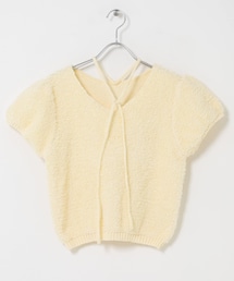 KBF（ケイビーエフ）の「ループニットパフスリーブトップス（ニット/セーター）」