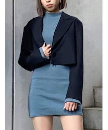 EMODA | ショートカルゼジャケット(テーラードジャケット)