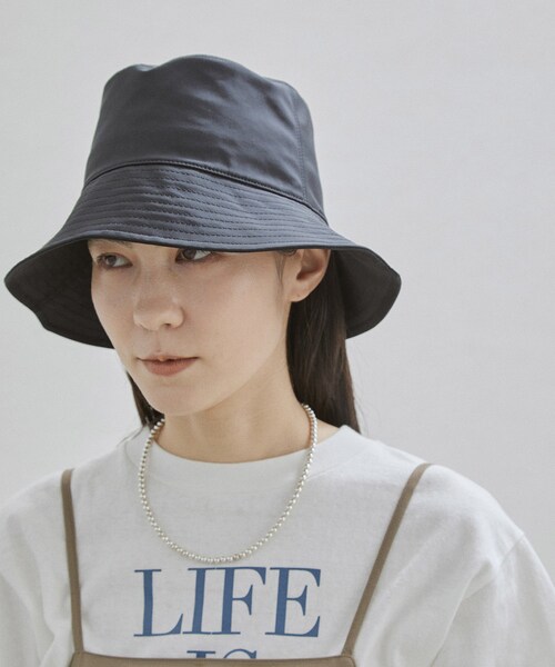 ADAM ET ROPE'(アダムエロペ)の「【La Maison de Lyllis(メゾンドリリス)】BROCKEN(ハット・レディース・ブラック/イエロー・F)」の8枚目の写真