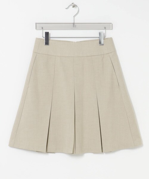 URBAN RESEARCH（アーバンリサーチ）の「Studio Doe　Wool Wide Pleated Midi Skirt（スカート・レディース・IVORY/BLACK・M/S）」の4枚目の写真