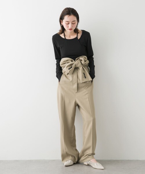 SENSE OF PLACE by URBAN RESEARCH(センスオブプレイスバイアーバンリサーチ)の「テーラードジャンプスーツ(サロペット/オーバーオール・レディース・BLACK/BEIGE・S/M)」の20枚目の写真