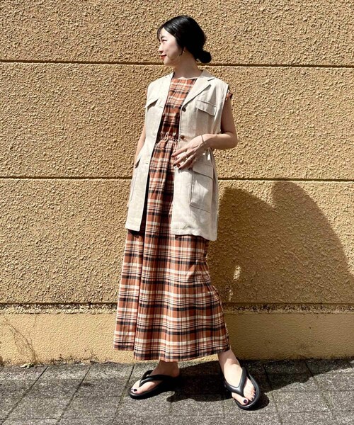 ITEMS URBANRESEARCH（アイテムズ アーバンリサーチ）の「ミリタリーベスト（ベスト・レディース・GRN/BEG/BLK・FREE）」の15枚目の写真