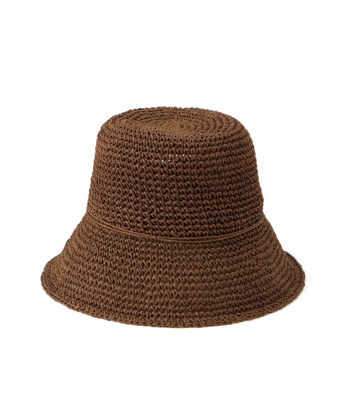 VIS（ビス）の「シンプル雑材ハット（ハット・レディース・ダークブラウン/ベージュ/ベージュ系・F）」の16枚目の写真