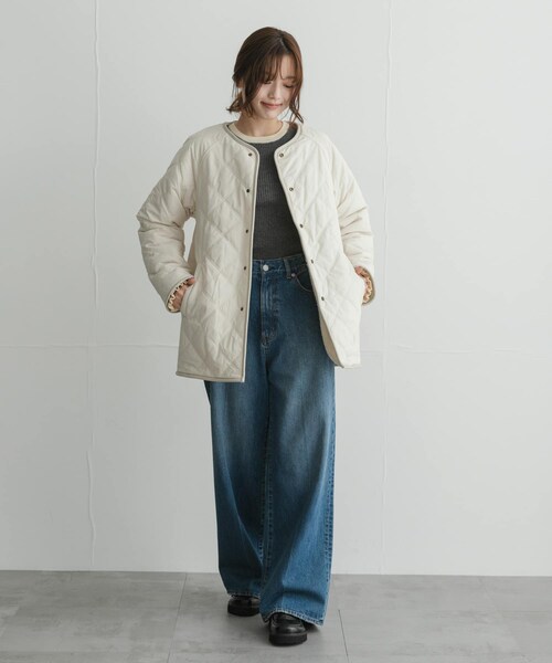 URBAN RESEARCH Sonny Label（アーバンリサーチサニーレーベル）の「リバーシブルボア撥水キルティングコート（その他アウター・レディース・アイボリー/ブラック/ブラウン・Free）」の11枚目の写真