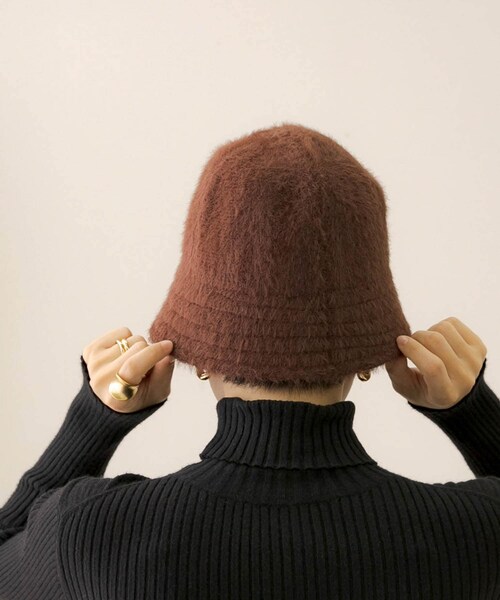 URBAN RESEARCH Sonny Label（アーバンリサーチサニーレーベル）の「シャギーハット（ハット・レディース・オフ/ブラック/ブラウン・one）」の12枚目の写真