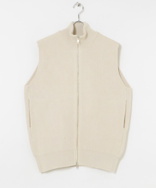 THE GOODLAND MARKET（ザグッドランドマーケット）の「米富繊維　MERCERIZED COTTON RIB VEST（ベスト・メンズ・40IVORY/12GRAY/24ORANGE・1/3）」の12枚目の写真