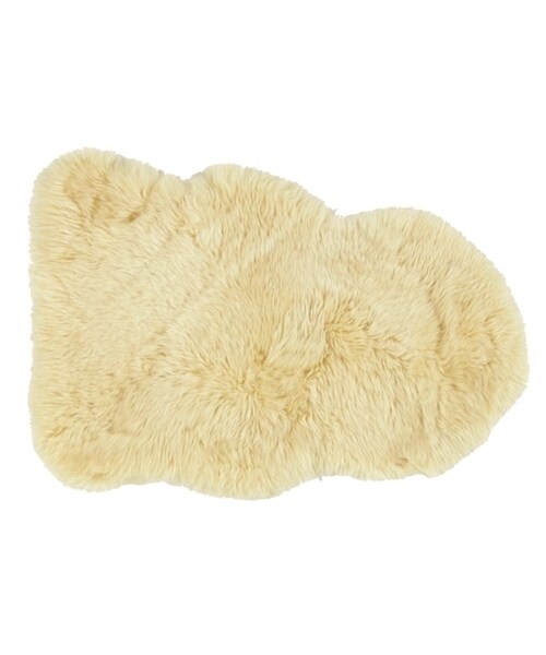 nissen（ニッセン）の「ふわっふわで包み込まれそう！贅沢仕様のムートンミニマット（クッション/クッションカバー・メンズ・ベージュ系/ブラウン系/ホワイト系/グレー系・約60×90cm）」の4枚目の写真
