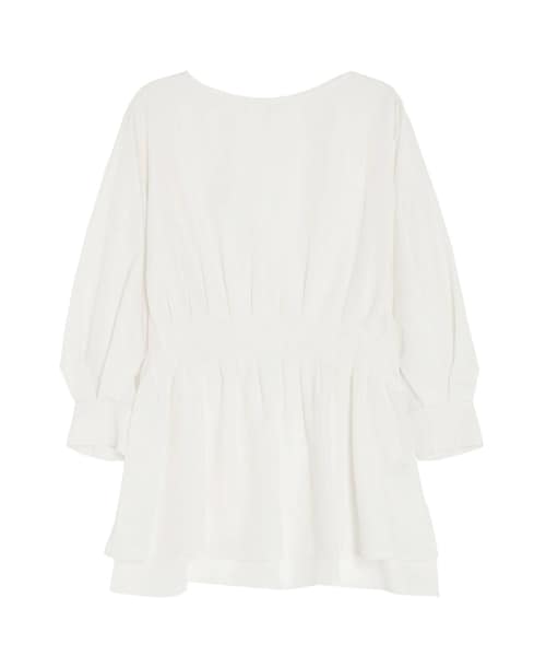 ommo IRREGULAR TUCK TOP