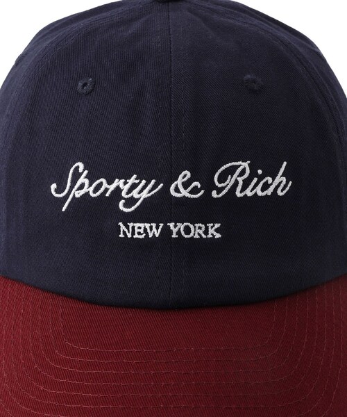 ADAM ET ROPE'(アダムエロペ)の「【Sporty&Rich(スポーティー アンド リッチ)】Syracuse NY Hat(キャップ・レディース・ネイビー・F)」の8枚目の写真