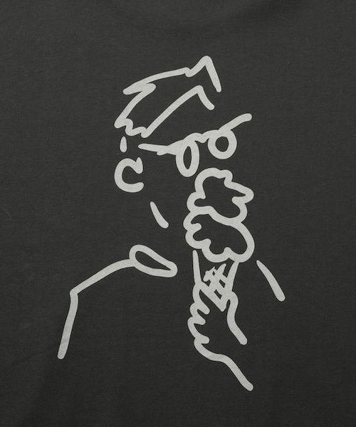 Saturdays NYC(サタデーズ ニューヨークシティ )の「BIG BABY ICE CREAM x Saturdays NYC ICE Sweatshirt(スウェット・レディース・チャコール/ベージュ・L/M/S/XL)」の14枚目の写真